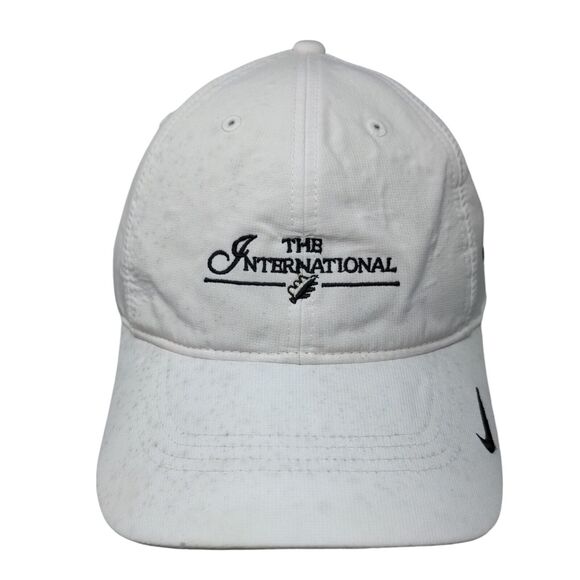 The International Strapback Hat White OSFM Embroidered Nike Golf - Picture 1 of 9